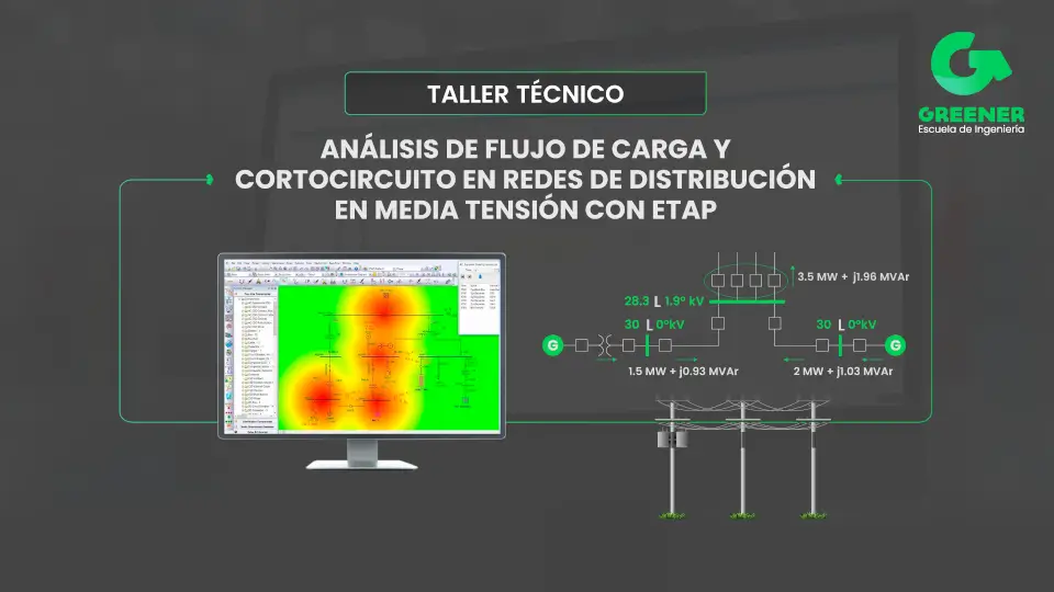 [TT.15.26] Análisis de Flujo de Carga y Cortocircuito en Redes de Distribución en Media Tensión con ETAP